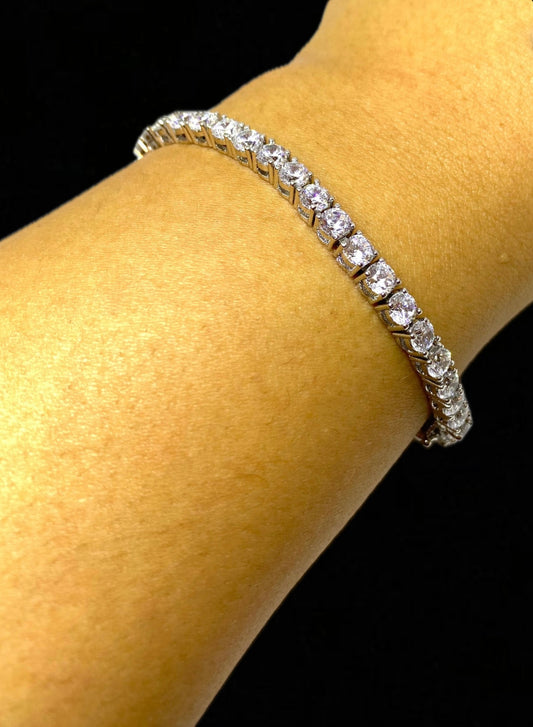 Sliver Tennis Bracelet