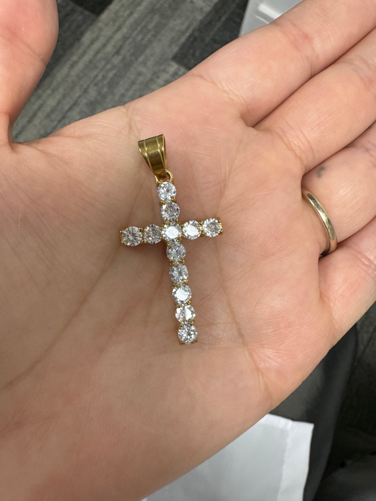 BIG DRIP CRYSTAL CROSS