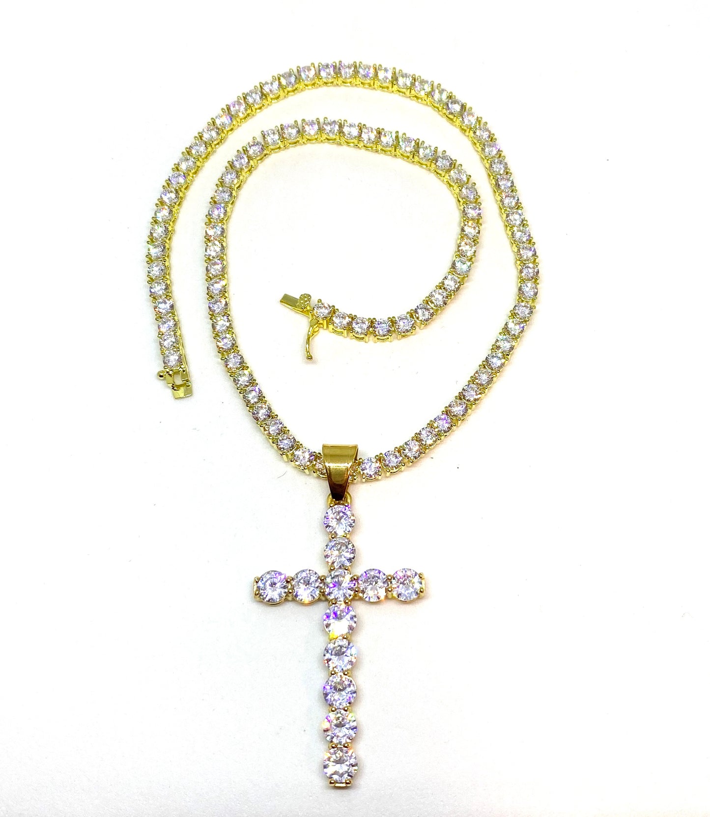 BIG DRIP CRYSTAL CROSS